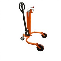 En stock – Nouveau chariot manuel en acier pour fûts d'huile avec roues pivotantes, ouverture de 630 mm pour le chargement/déchargement de fûts – Vente en gros