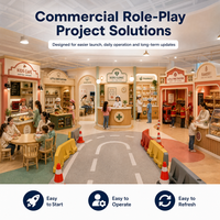 Aire de jeux intérieure modulaire pour hôpitaux, cliniques pédiatriques, cliniques vétérinaires, pharmacies, zones de comptoir, conforme aux normes ASTM, prête pour les projets FEC