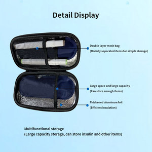 Caja de Medicina de PU portátil personalizada al por mayor, medicina para diabetes, <span class=keywords><strong>insulina</strong></span>, bolsa enfriadora de aislamiento térmico <span class=keywords><strong>refrigerada</strong></span> Premium - Product Image 2