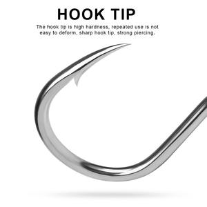 WEIHE Gancho Individual con Púas Acero <span class=keywords><strong>de</strong></span> Alto Carbono Pesca EN EL Mar Placa <span class=keywords><strong>de</strong></span> Hierro Gancho Barco Anzuelo <span class=keywords><strong>de</strong></span> Pesca con Agujeros con Anillo Pescado a Granel - Product Image 4