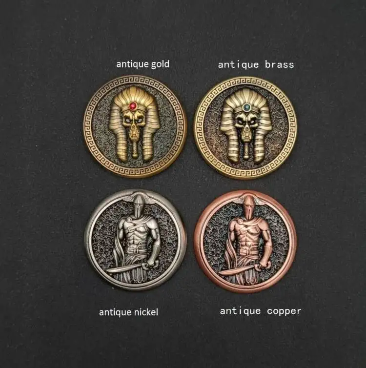 Monete da sfida in bronzo antico 3D personalizzate di fabbrica all'ingrosso e nichel