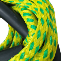 Tali Ski Air Slalom PE Hollow Braided 100% Baru dengan Pegangan EVA untuk Surfing dan Wakeboard Towing
