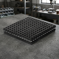 Support anti-vibrations Easyflex en métal, type sandwich, 3/4" x 18" x 18", pour équipements et machines industrielles