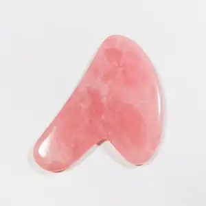 HZ Novo Design Raspador de Quartzo Rosa Gua Sha Massagem para Rosto com ótimo preço