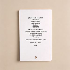 Etiquetas Colgantes Personalizadas, Ecológicas, de Papel Reciclado, Etiquetas <span class=keywords><strong>para</strong></span> Ropa, Etiquetas <span class=keywords><strong>para</strong></span> Prendas - Product Image 4