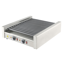Vente en gros d'usine, machine à hot-dogs à rouleaux en acier inoxydable 304, machine à hot-dogs électrique, grill à rouleaux commercial