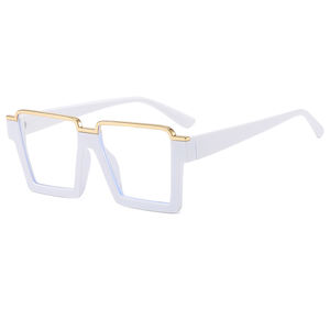 Venta al por mayor marco cuadrado mujeres <span class=keywords><strong>Cear</strong></span> lentes anteojos personalizados de gran tamaño azul luz bloqueo cuadrado mujeres - Product Image 6
