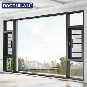 <span class=keywords><strong>Fenêtre</strong></span> à battant en aluminium Rogenilan, moderne, résistante aux ouragans, avec isolation thermique, verre, ouverture basculante, pour résidence - Product Image 1