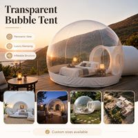 Tente bulle transparente gonflable d'extérieur en PVC pour observation des étoiles, maison-bulle, hébergement, camping, fête, événement, décoration, chambre moderne ciel étoilé