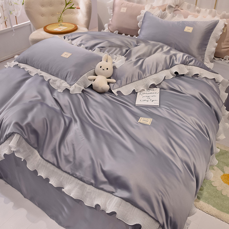 Chiffon lace style - light gray