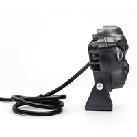 Projecteur LED bicolore au design Alien 20W, mini phares antibrouillard avant pour moto, étanche, 2 lentilles pour camions, VTT, Jeeps