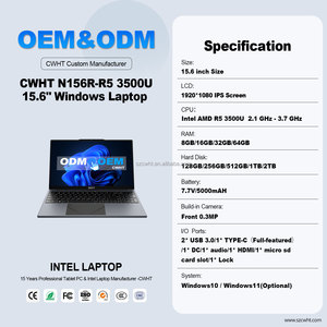 Ordinateurs portables de jeu neufs de marque bon marché, vente en gros, mince, 16 Go, 512 Go, ordinateur <span class=keywords><strong>portable</strong></span> 15,6 pouces, AMD R5 3500U, OEM - Product Image 3