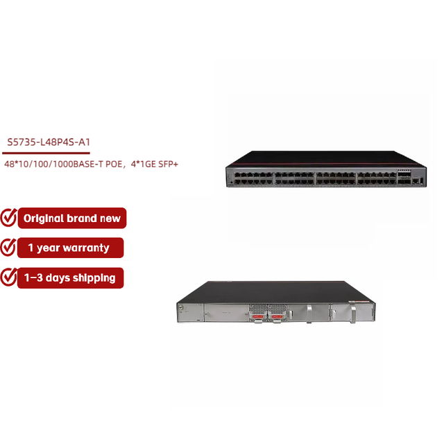 For S5700 Series 48-Port POE Three-Layer Ethernet Switch S5735S-L48P4S-A 10/100/1000Mbps Transmission 432Gbps/4.32Tbps