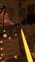 Lampe LED Dragon Flamme 3D Imprimée en Plastique, Thème Film/TV, Décoration de Bureau, Figurine de Collection, Cadeau – Nouveauté Tendance
