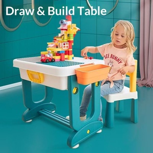 <span class=keywords><strong>Table</strong></span> <span class=keywords><strong>de</strong></span> dessin pour enfants, <span class=keywords><strong>table</strong></span> <span class=keywords><strong>de</strong></span> jeu multifonctionnelle pour enfants avec bacs <span class=keywords><strong>de</strong></span> rangement, surface compatible <span class=keywords><strong>Lego</strong></span>, <span class=keywords><strong>table</strong></span> d'activités - Product Image 2