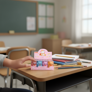 LUXIDOO Fortune Cat Pencil Sharpener Manual Mechanical Silicone Blade Standard Size School Office Supply Writing Accessory - Product Image 2