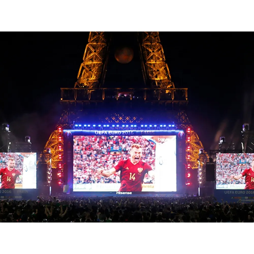 Outdoor-Kino LED-Bildschirm Voll farbe P3.91 P4.81 HD-Panel 500mm x 1000mm Miet bühne LED-Videowand-Display für Konzert veranstaltungen