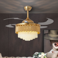 Ventilateur de plafond LED en aluminium 42 pouces avec télécommande, contrôle vocal et musical, 5 pales, 6 vitesses, faible bruit, design moderne pour cuisine et décoration intérieure
