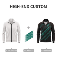 Ensemble de Vêtements de Sport Personnalisés avec Impression par Sublimation, Survêtement d'Hiver, Uniformes de Football, Survêtement de Soccer pour Hommes avec Poches Zippées Wx202532