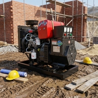 Générateur diesel silencieux refroidi par eau 20kW 30kW 50kW Richardo à démarrage automatique, à châssis ouvert, haute efficacité, faible consommation de carburant, 50/60Hz