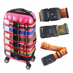 Sangle de Valise en Polyester Personnalisable avec Verrou TSA, Sangle de Fixation Réglable, Accessoires et Pièces de Sac Promotionnels - Product Image 1