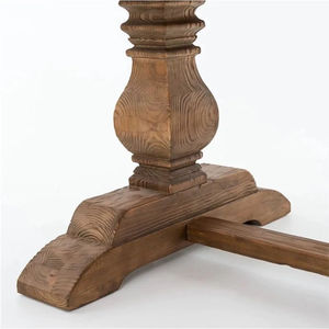 โต๊ะรับประทานอาหารในฟาร์มไม้โอ๊คทรงสี่เหลี่ยมสไตล์ฝรั่งเศสแบบเรียบง่ายปรับแต่งได้ - Product Image 5