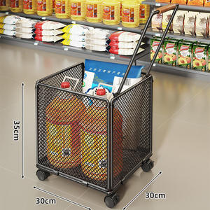 Carrito de almacenamiento rodante de malla de acero blanca con 4 ruedas móviles, carrito multiusos para el hogar, supermercado y aplicaciones de almacenamiento. - Product Image 2