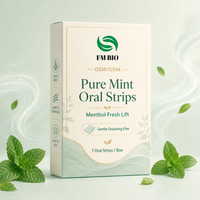 Bandes rafraîchissantes pour l'haleine à la menthe fraîche sous marque privée, film buccal à dissolution rapide, fournisseur OEM, bandes fraîches à la menthe pure