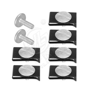 <b>Engine</b> <b>Hood</b> Lower Pin Bolt Kit For Honda Crv Civic Steel Black 14pcs - Product Image 3