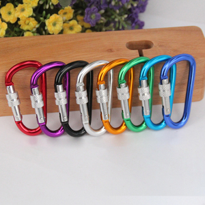 Porte-clés à clip noir, petit crochet à ressort, sécurité rotative, mini verrouillage, logo en aluminium personnalisé, <span class=keywords><strong>mousqueton</strong></span> métallique, vente en gros, pièces - Product Image 2
