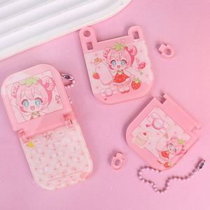 Acrylic Double Sided <b>Flip</b> <b>Phone</b> Pendant <b>Mobile</b> <b>Phone</b> Charms Keychains Key Ring Hanging Cartoon Keychain Cute - Product Image 1