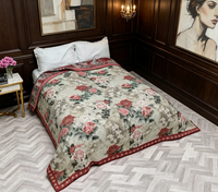 Couvre-lit en jacquard de chanvre/coton écologique de style chinois Gastrodia Elata 230cm*250cm-Yunlin Spring toutes saisons