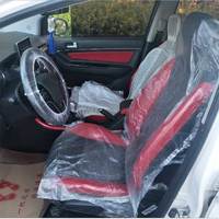 Kit de Protection 5-en-1 Propre pour Accessoire Automobile en Plastique LDPE Biodégradable, Jetable et Imperméable, Housse de Siège de Voiture pour Atelier
