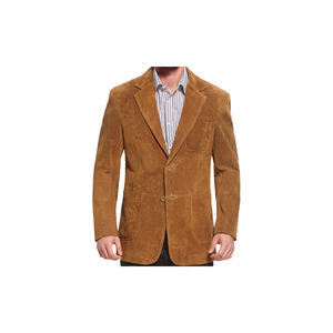Blouson en cuir suédé pour hommes, marron, veste Blazer de qualité supérieure, vente en gros, 2023 - Product Image 1