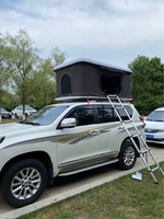 Tente de toit pliable tout-terrain pour camping, 2-3 personnes, coque rigide ABS, ouverture rapide automatique, pour aventure en voiture