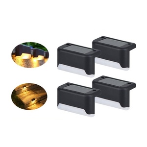 Lampes solaires d'extérieur pour escaliers, éclairage décoratif de clôture à détection de lumière, éclairage de cour imperméable, lampes de nuit - Product Image 2