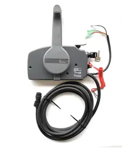 Marine Engine boat 703 Remote Control Box with 10 pins 7pins Wire and Cable 16FT for Outboard Motors System (Right Hand)
