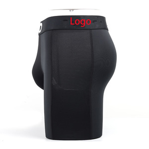 New Compression Mens Workout Fitness Shorts Mens Underwear Custom Tight Breathable Men <strong>Boxer</strong> Brief Wholesale - Product Image 5