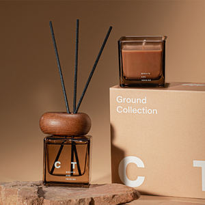 Articles de décoration intérieure de luxe en vrac, porte-bougie en <span class=keywords><strong>bois</strong></span>, récipients à bougies en verre carrés vides décoratifs avec couvercle - Product Image 6