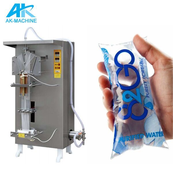 AK Automatic Vertical Pouch Sachet Water Filling and Packing Machine Juice Bag Liquid Filling and Sealing