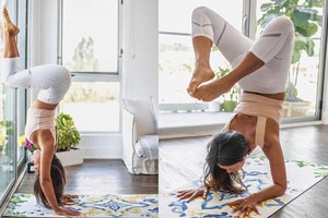 Ensemble de yoga pour femmes grande taille, écologique, de haute qualité, réversible, design personnalisé, respirant, séchage rapide, vêtements de sport, soutien-gorge et leggings - Product Image 4