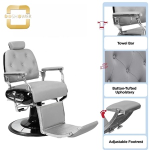Silla de Barbero Hidráulica de Alta Resistencia con Reposapiés Ajustable, Silla de Peluquería Duradera para Salón de Belleza - Product Image 4