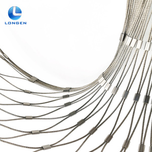 20m 316 Stainless Steel Flexible Rope Mesh Zoo Cage House Sky Mesh CE-Certified 304 Rope Mesh China Supplier - Product Image 3