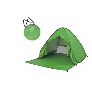 工厂新设计便携式户外沙滩帐篷自动小型沙滩帐篷度假旅游遮阳帘