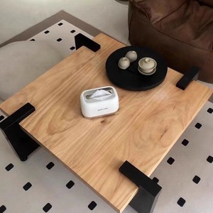 Mesa de centro sencilla de lujo moderna para apartamento pequeño, sala de estar, mesa de madera maciza de gama alta, mesa pequeña para el hogar - Product Image 6