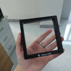 Boîtes d'emballage en plastique avec cadre flottant 3D personnalisé, film PE transparent, acrylique, pour collier de perles, bracelet, présentoir vidéo de bijoux - Product Image 5