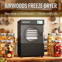 Airwoods Automatische 4Kg Mini Vriesdroger & Dehydrator met Pomp en Motor voor Thuisgebruik, voor het Drogen van Snoep, Fruit en Groenten