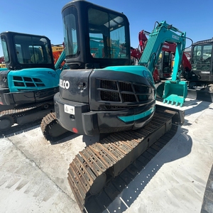 Excavadora de Cadenas Kobelco SK55 de 5.5T Usada de Alta Calidad, Mini Excavadora Hidráulica con Pocas Horas de Trabajo, Precio Económico en Venta - Product Image 4