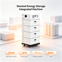 Sistema de Baterías Solares Fuera de la Red, Almacenamiento de Energía para el Hogar LiFePO4, 30kwh, 10kwh, 20kwh, 51.2v, 100ah, Batería Lifepo4