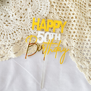 Decorazioni per Torta Personalizzate <span class=keywords><strong>di</strong></span> Lusso in Nero e Oro per 10° <span class=keywords><strong>Compleanno</strong></span>, Design Glitterato '<span class=keywords><strong>Buon</strong></span> 10° <span class=keywords><strong>Compleanno</strong></span>' per Feste Unisex - Product Image 5